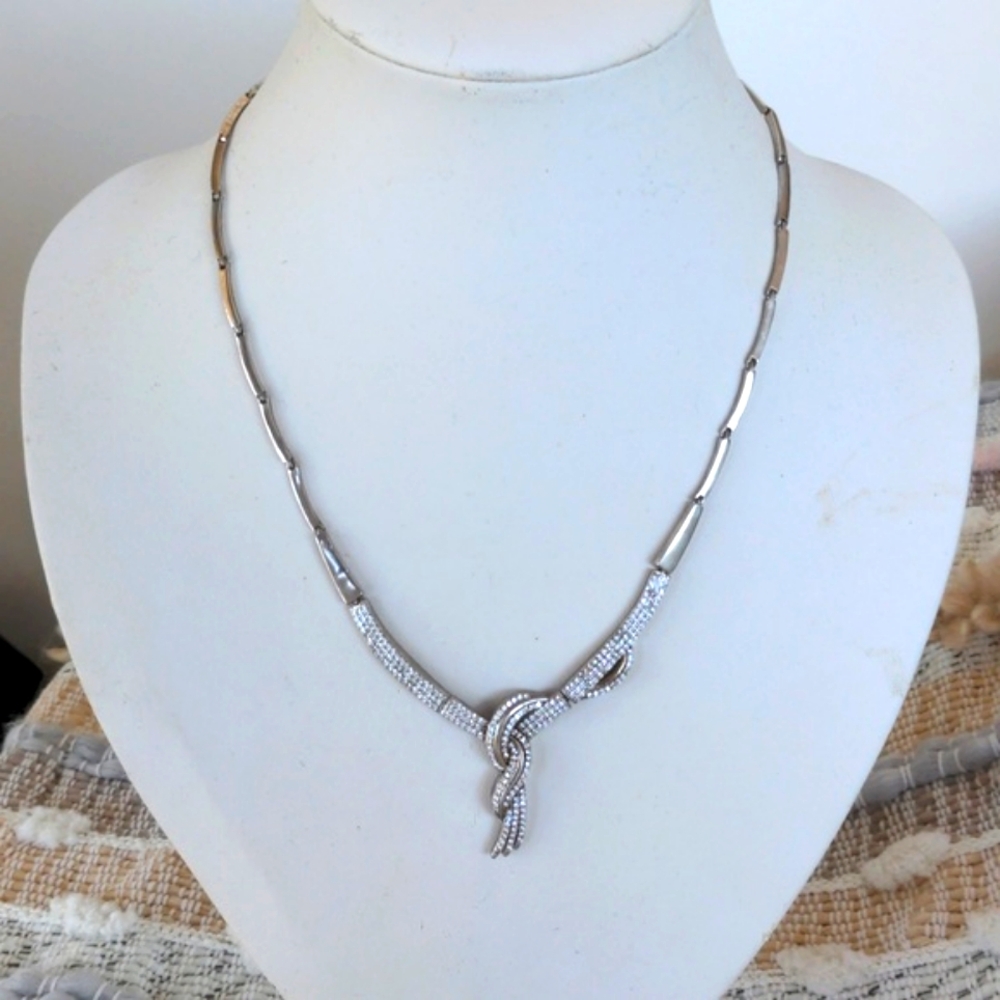 925 Sterling Silver Bohemian Statement Necklace